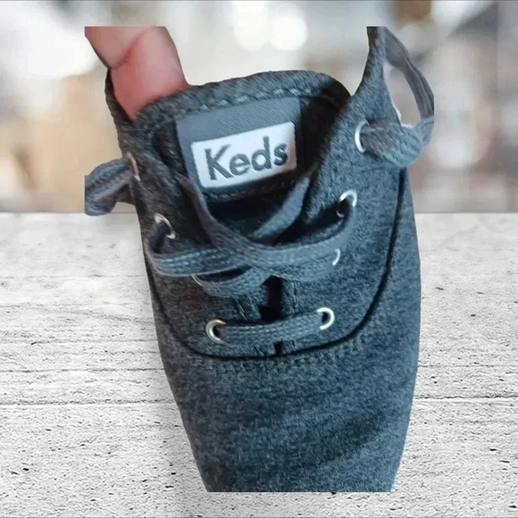 Keds women champion solids charcoal color size 8 - Picture 9 of 15